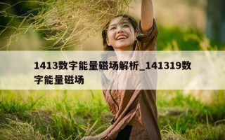 1413 数字能量磁场解析_141319 数字能量磁场