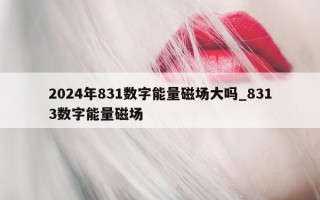 2024 年 831 数字能量磁场大吗_8313 数字能量磁场