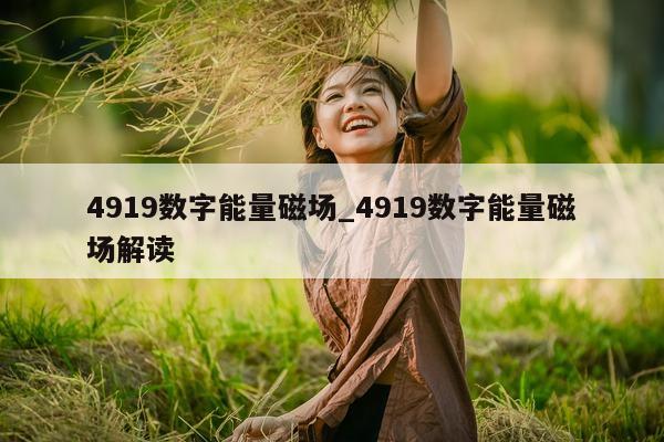 4919 数字能量磁场_4919 数字能量磁场解读 - 第 1 张图片 - 小家生活风水网