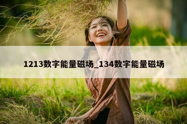 1213 数字能量磁场_134 数字能量磁场 - 第 1 张图片 - 小家生活风水网