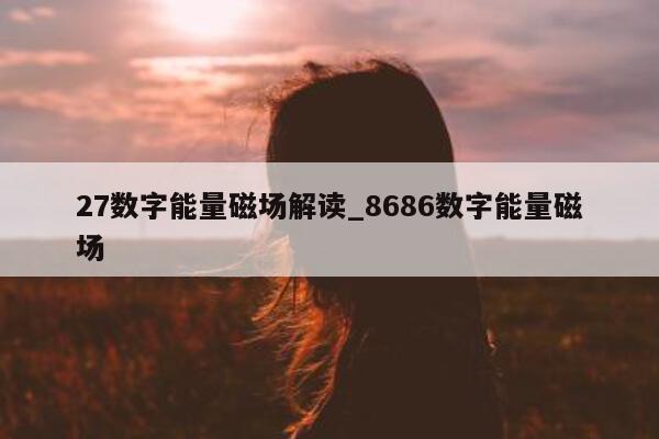 27 数字能量磁场解读_8686 数字能量磁场 - 第 1 张图片 - 小家生活风水网