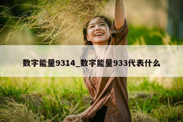 数字能量 9314_数字能量 933 代表什么 - 第 1 张图片 - 小家生活风水网