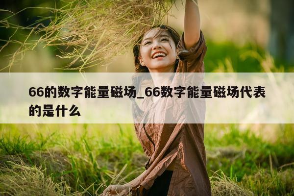 66 的数字能量磁场_66 数字能量磁场代表的是什么 - 第 1 张图片 - 小家生活风水网