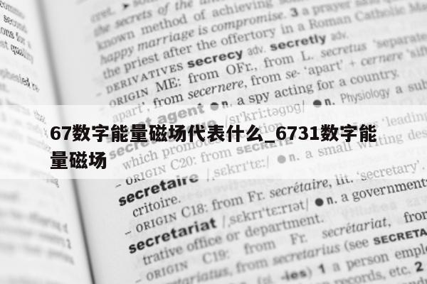 67 数字能量磁场代表什么_6731 数字能量磁场 - 第 1 张图片 - 小家生活风水网