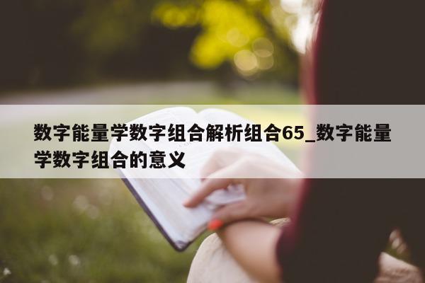 数字能量学数字组合解析组合 65_数字能量学数字组合的意义 - 第 1 张图片 - 小家生活风水网