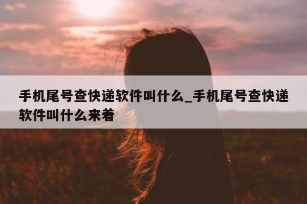 手机尾号查快递软件叫什么_手机尾号查快递软件叫什么来着 - 第 1 张图片 - 小家生活风水网