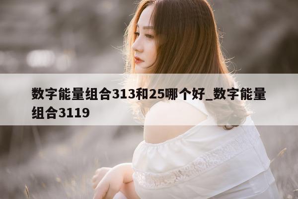 数字能量组合 313 和 25 哪个好_数字能量组合 3119- 第 1 张图片 - 小家生活风水网