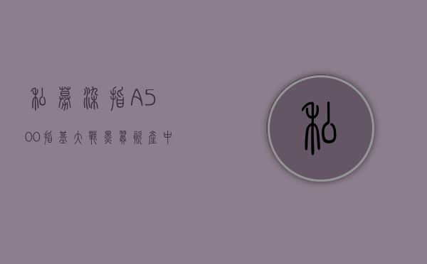 私募“染指	”A500 指基大战，黑翼资产中证 A500 指增策略内部回测已完成 - 第 1 张图片 - 小家生活风水网