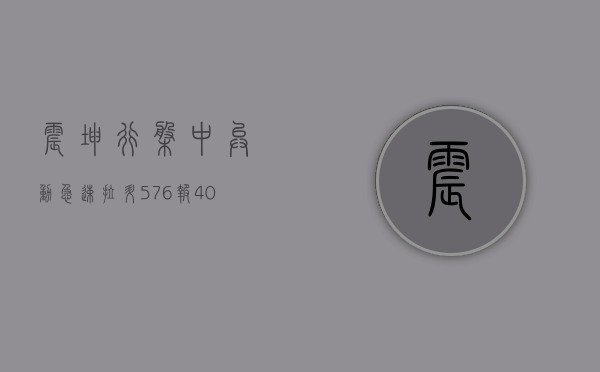 震坤行盘中异动 急速拉升 5.76% 报 4.04 美元 - 第 1 张图片 - 小家生活风水网