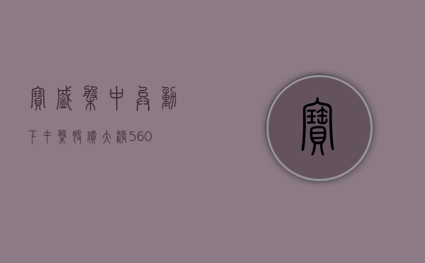 宝盛盘中异动 下午盘股价大涨 5.60%- 第 1 张图片 - 小家生活风水网