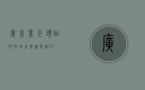 广告业巨头 WPP 任命前英国电信 CEO 为新董事会主席 - 第 1 张图片 - 小家生活风水网