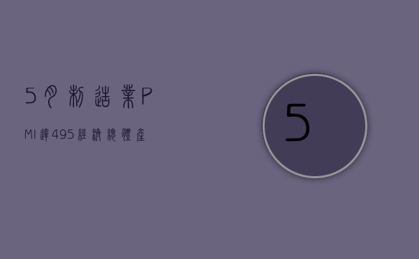 5 月制造业 PMI 达 49.5% 经济总体产出继续扩张 - 第 1 张图片 - 小家生活风水网