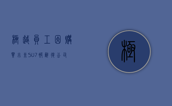 极越员工因购买小米 SU7 被辞退？公司回应来了 - 第 1 张图片 - 小家生活风水网