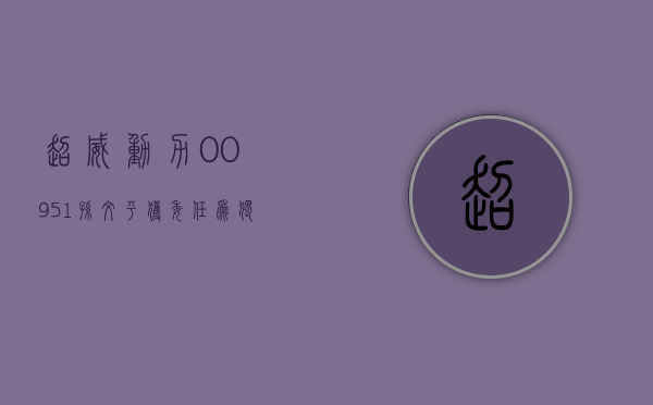 超威动力(00951)：孙文平获委任为独立非执行董事及审核委员会成员 - 第 1 张图片 - 小家生活风水网