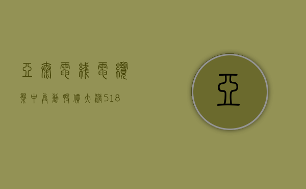 亚太电线电缆盘中异动 股价大涨 5.18% 报 1.72 美元 - 第 1 张图片 - 小家生活风水网