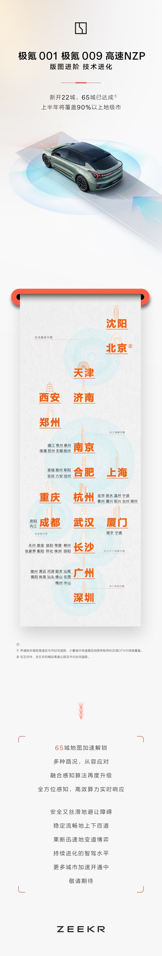 极氪 001/009 高速 NZP 新开 22 城，二季度将覆盖 90% 以上地级市 - 第 1 张图片 - 小家生活风水网