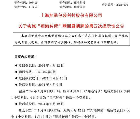 翔港转债迎来最后交易日！操作不及时，或亏超 50%！- 第 1 张图片 - 小家生活风水网