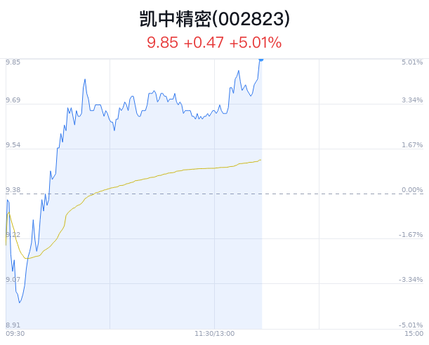 凯中精密大幅上涨 主力净流入增加 - 第 1 张图片 - 小家生活风水网