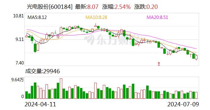 光电股份：2024 年上半年净利同比预降 80.15%- 第 1 张图片 - 小家生活风水网